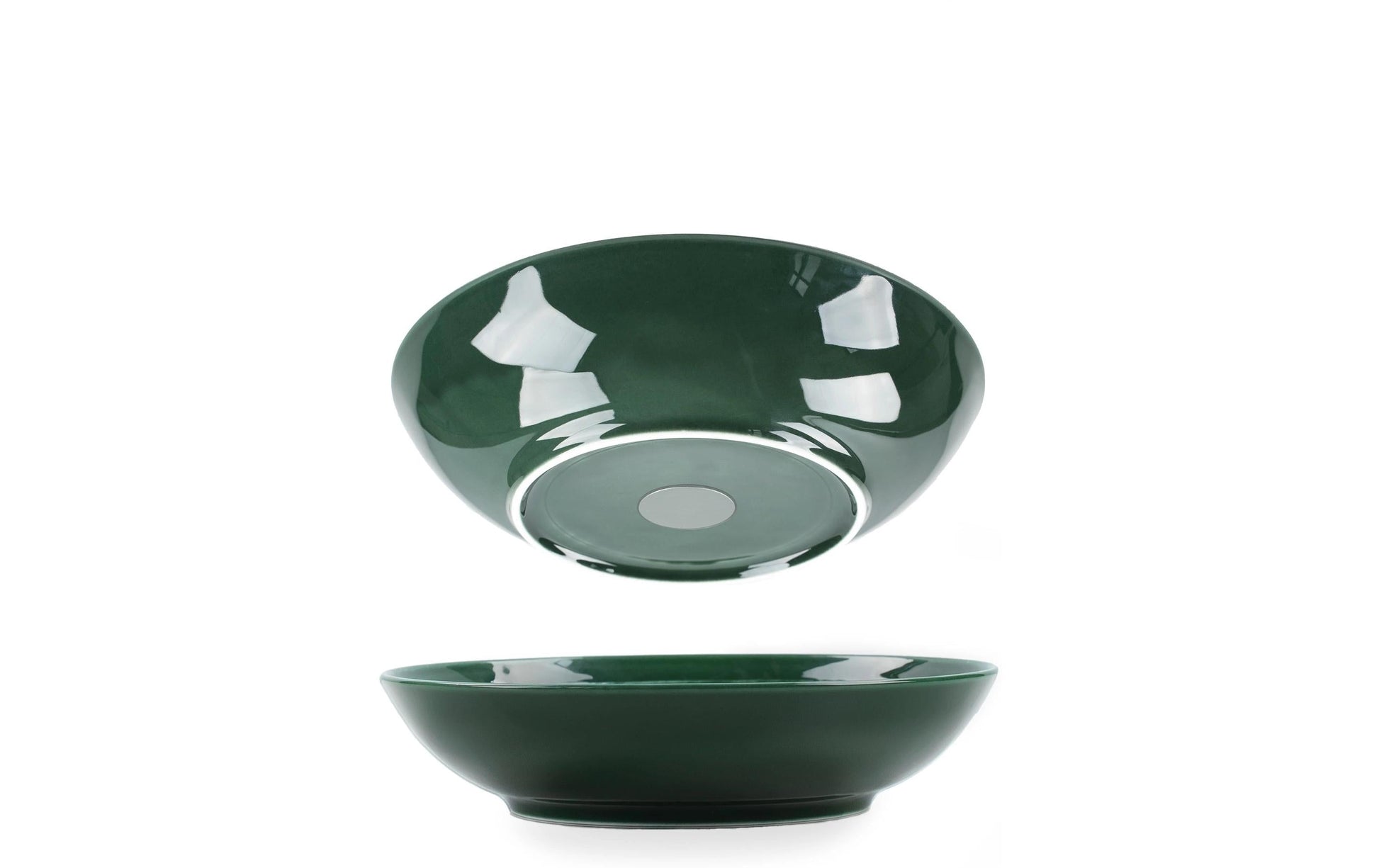 Silwy S0FB-1326-2-G Salatschüssel – 0,60 l, Porzellan, Waldgrün, 2 Stück