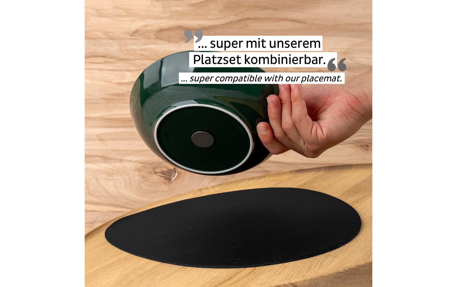 Silwy S0FB-1326-2-G Salatschüssel – 0,60 l, Porzellan, Waldgrün, 2 Stück