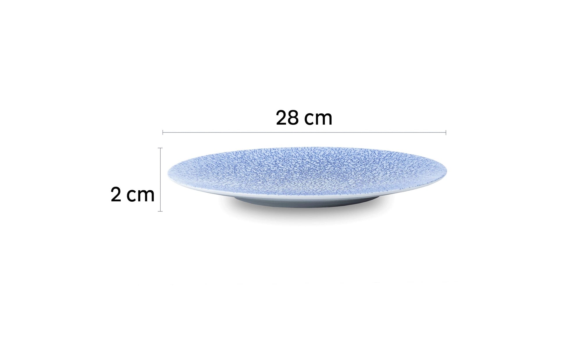 Silwy OCEAN S0ST-1322-2-O Essteller – Porzellan, Blau, mit Magnet, 2 Stück