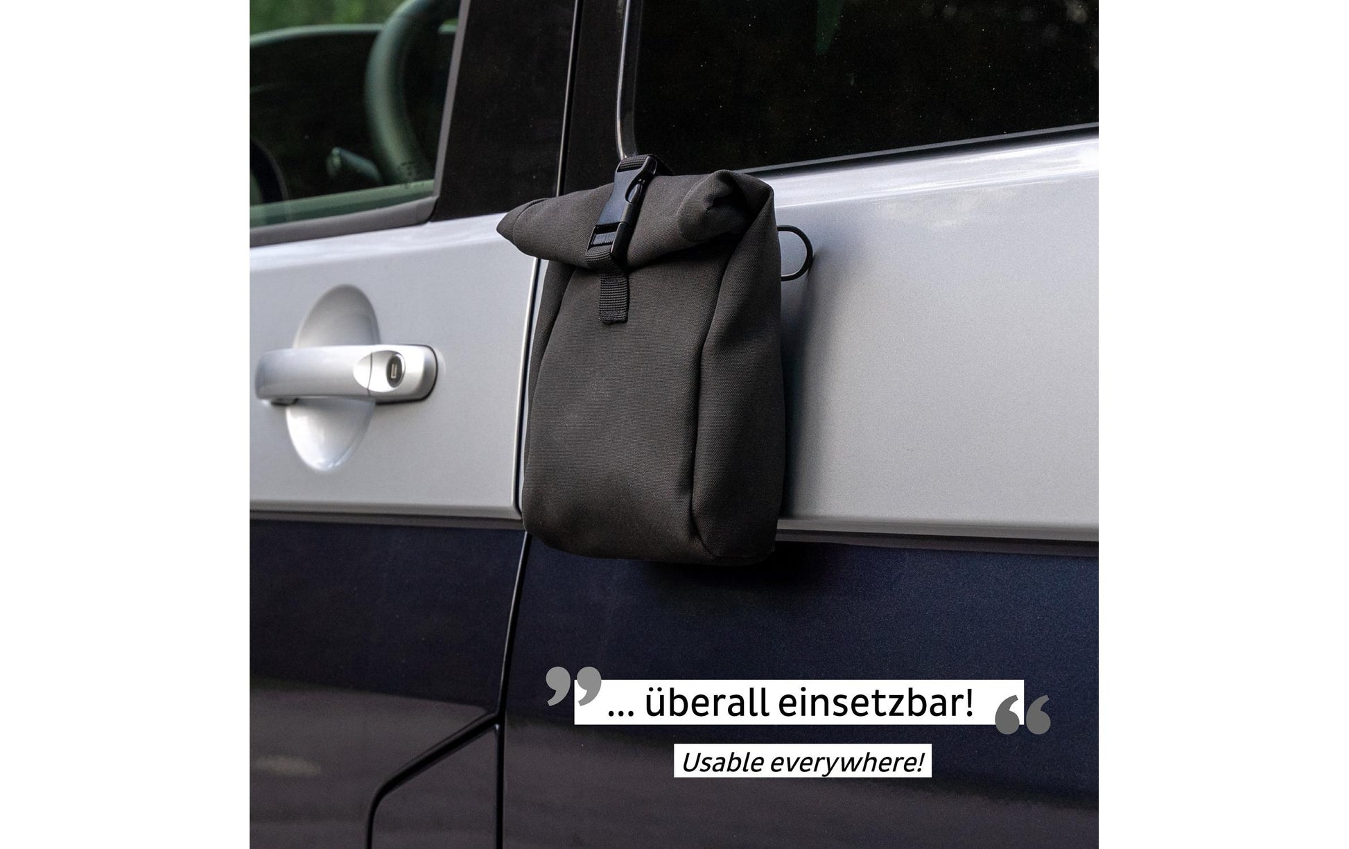 Silwy Magnet-Tasche – magnetisch, bis 1,5 kg – 135 × 270 × 55 mm – schwarz, Kunststoff – MT-S-25-B – 1 Stk.
