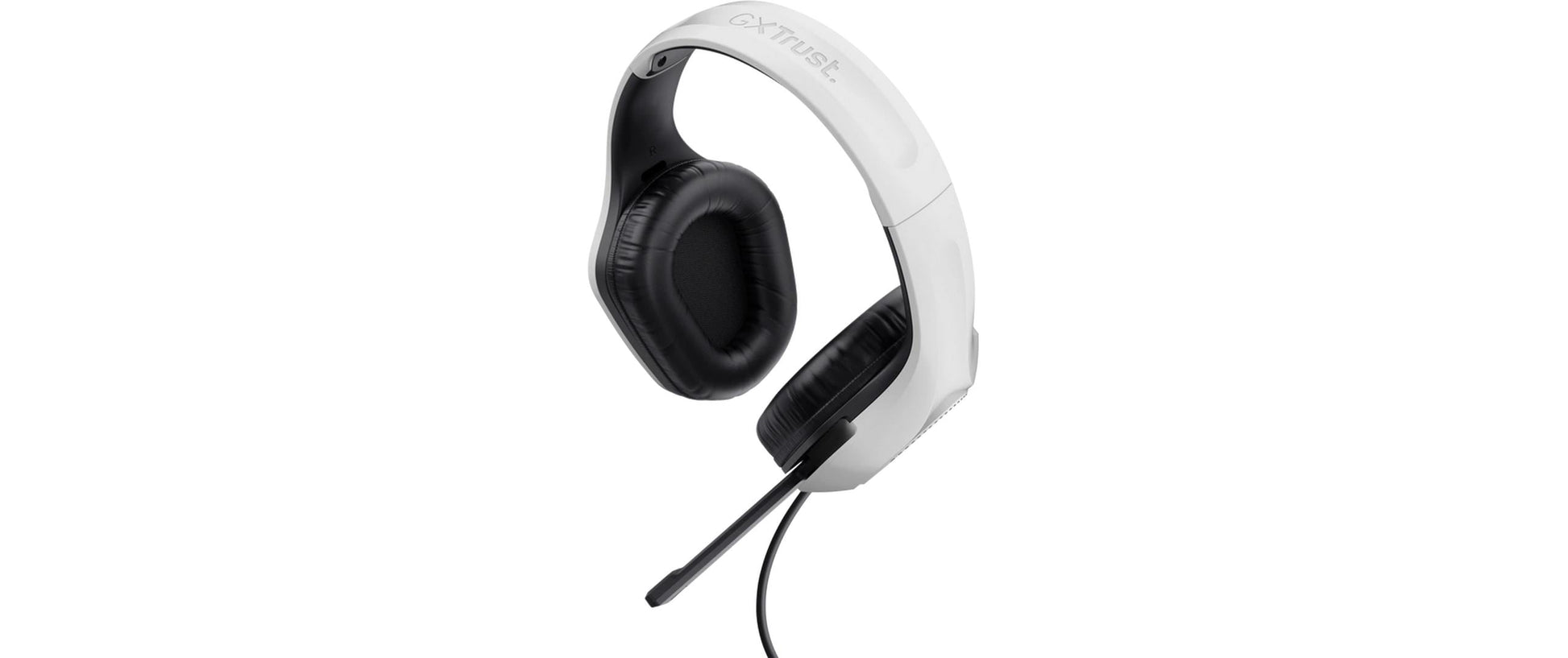 Trust GXT415PS Zirox Gaming-Headset – On-Ear, Stereo, Kabelgebunden, 3,5 mm Klinke, für PlayStation 5 (PS5), Weiss