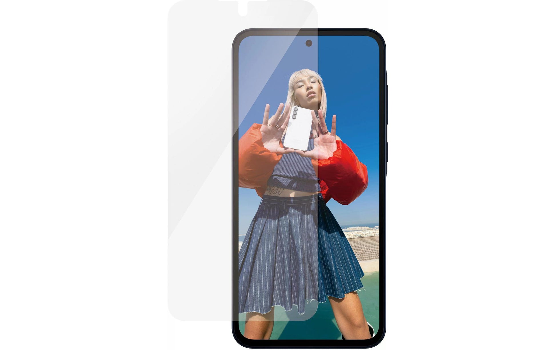 PanzerGlass Displayschutz (Panzerglas), Ultra-Wide Fit – für Galaxy A35 5G – mit Applikator