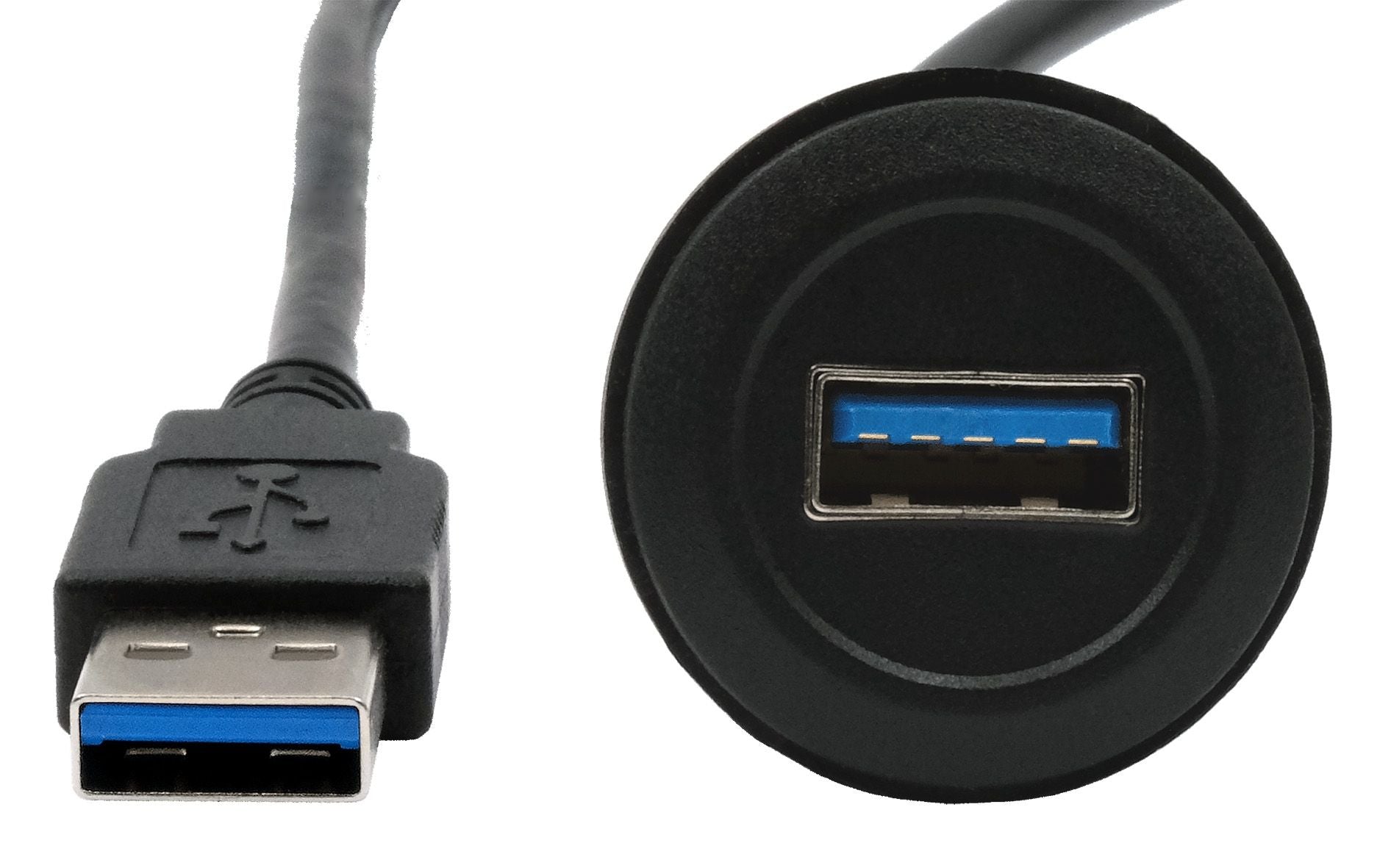 EXSYS USB-Adapter USB-A (Buchse auf Stecker) – USB 3.2 Gen 1 (5 Gbit/s) – Schwarz