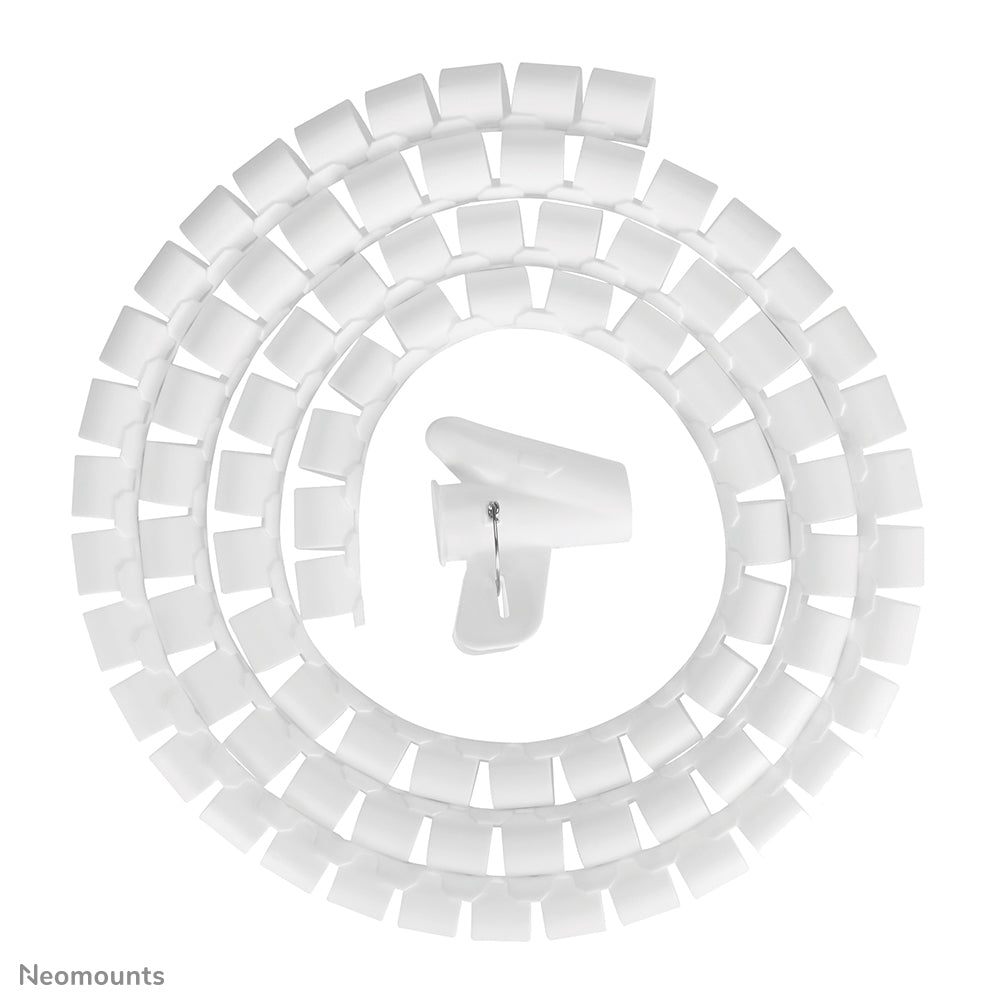 Neomounts Kabelschlauch Ø 20 mm × 2 m, höhenverstellbar, Montageset – weiss