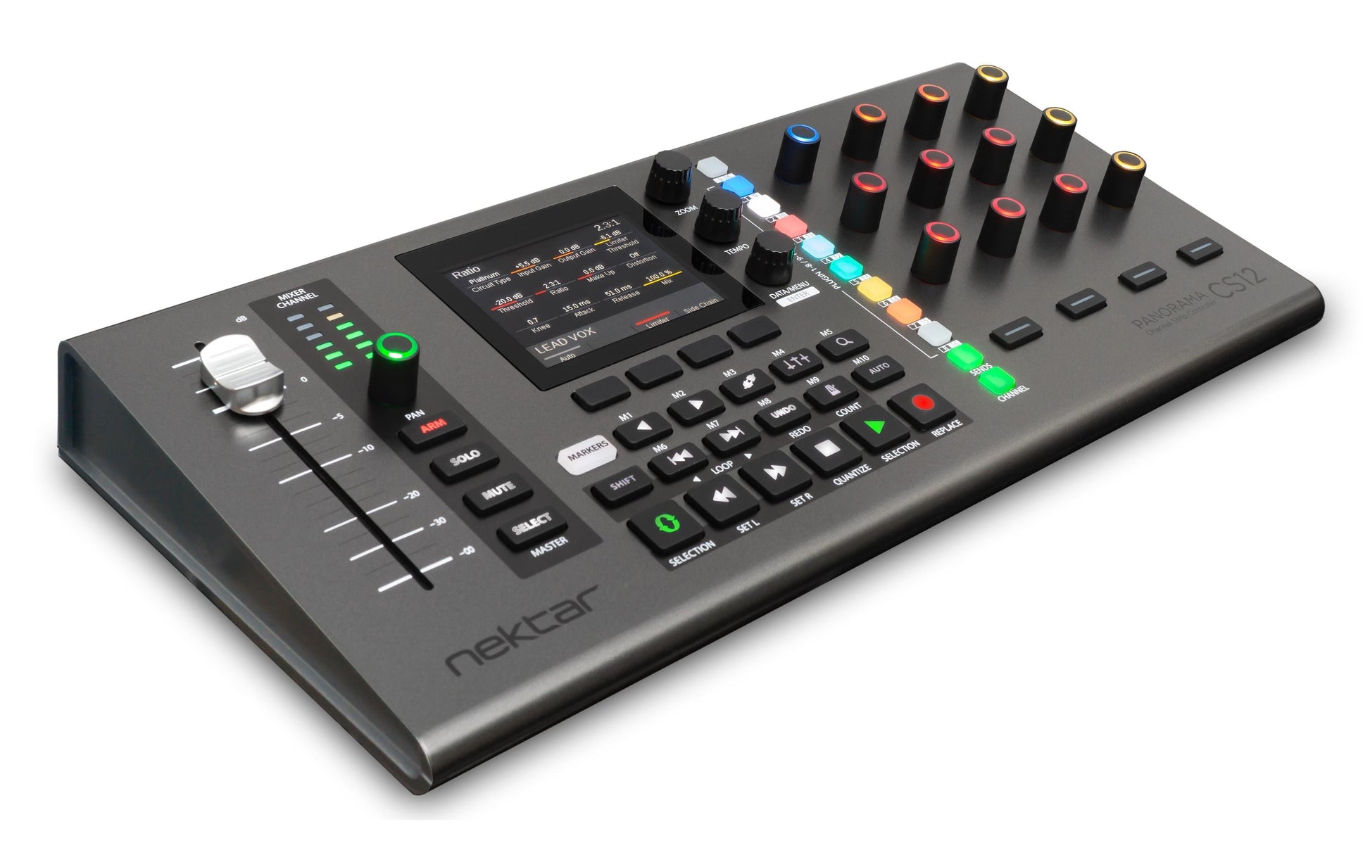 Nektar Panorama CS12 – Tastatur, kabelgebunden (USB), Grau – für macOS, Logic Pro