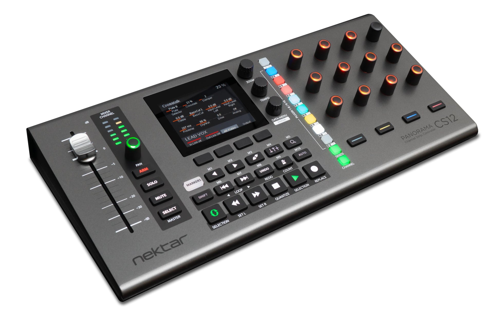 Nektar Panorama CS12 – Tastatur, kabelgebunden (USB), Grau – für macOS, Logic Pro