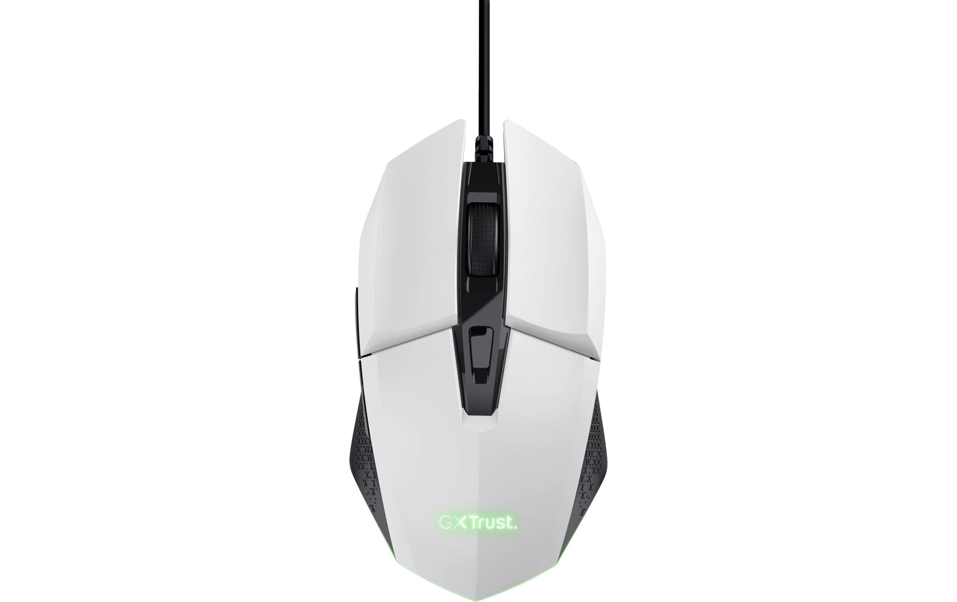 Trust GXT 109W Felox – Gaming-Maus – Kabelgebunden (USB-A), 6400 DPI, Rechts, Weiss