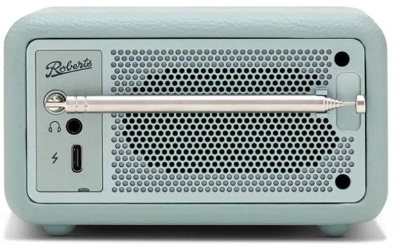 Roberts Radio Revival Petite 2 – DAB-/Internetradio – Portabel – DAB+, FM, Bluetooth, Akkubetrieb – Blaugrau
