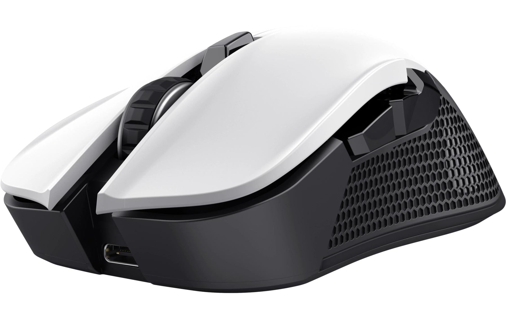 Trust GXT 923W YBAR – Gaming-Maus – Kabellos (2,4 GHz), 7200 DPI, RGB-Beleuchtung, rechts, Weiss