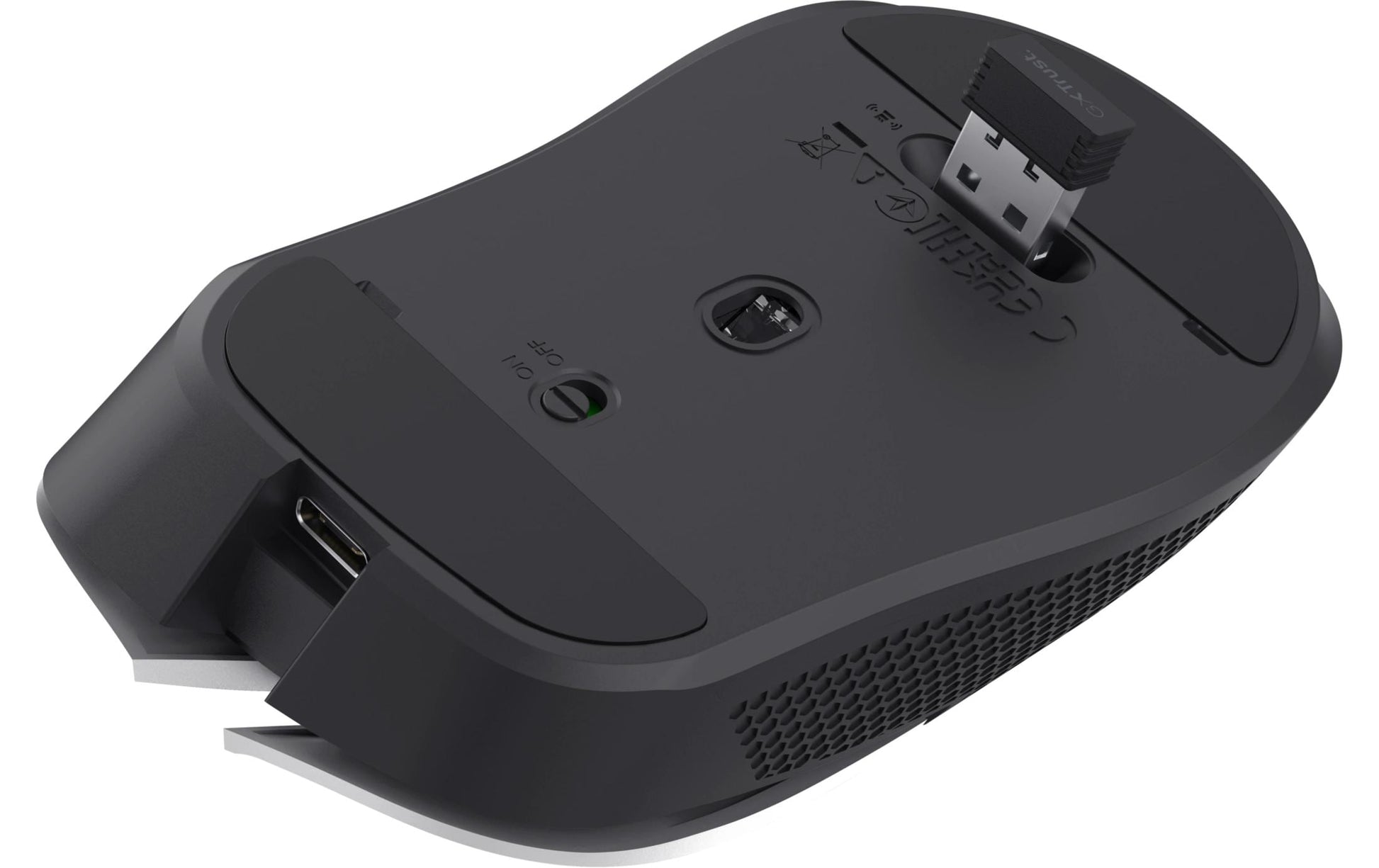 Trust GXT 923W YBAR – Gaming-Maus – Kabellos (2,4 GHz), 7200 DPI, RGB-Beleuchtung, rechts, Weiss