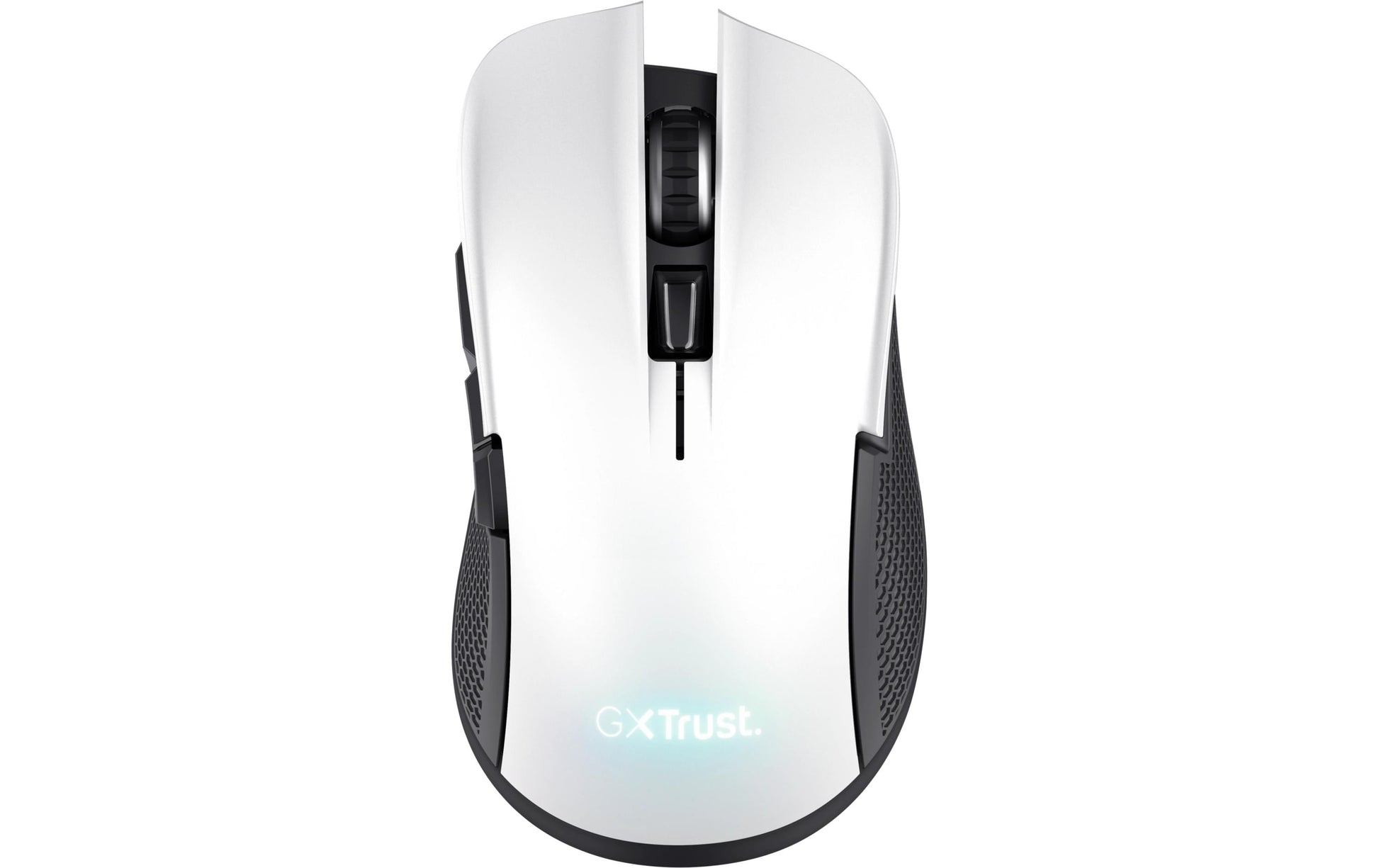 Trust GXT 923W YBAR – Gaming-Maus – Kabellos (2,4 GHz), 7200 DPI, RGB-Beleuchtung, rechts, Weiss
