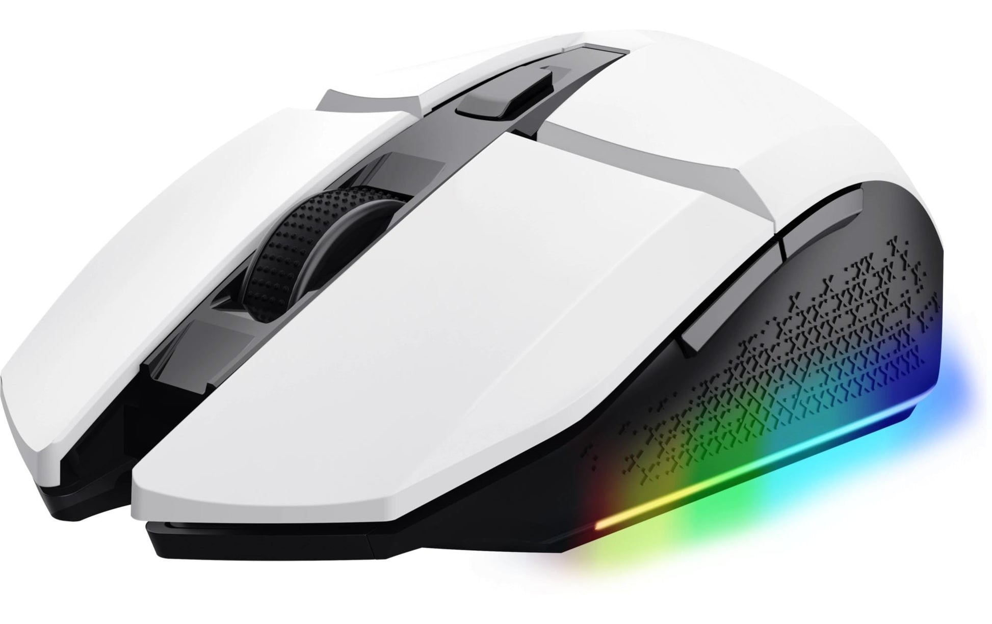 Trust GXT 110 Felox – Gaming-Maus – Kabellos (2,4 GHz), 4800 DPI, RGB-Beleuchtung, rechts, Weiss