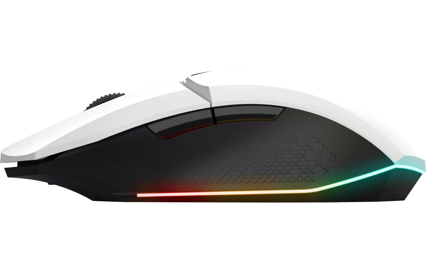 Trust GXT 110 Felox – Gaming-Maus – Kabellos (2,4 GHz), 4800 DPI, RGB-Beleuchtung, rechts, Weiss