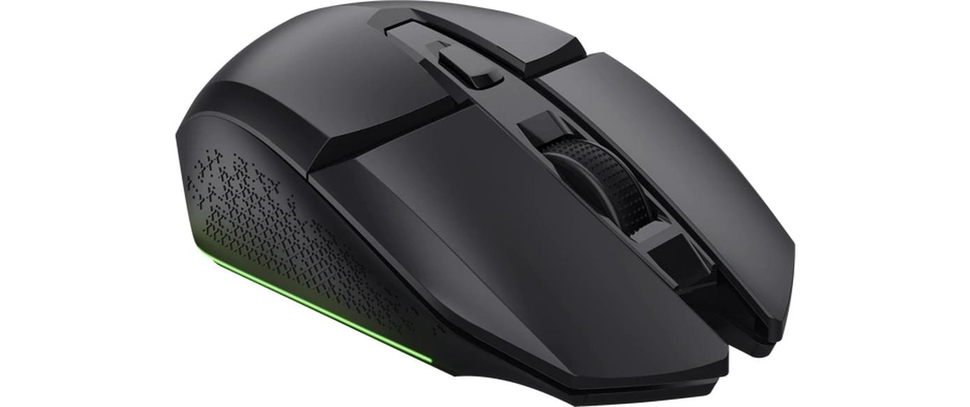 Trust GXT110 Felox – Gaming-Maus – Kabellos (2,4 GHz), 4800 DPI, RGB-Beleuchtung, beidhändig, Schwarz