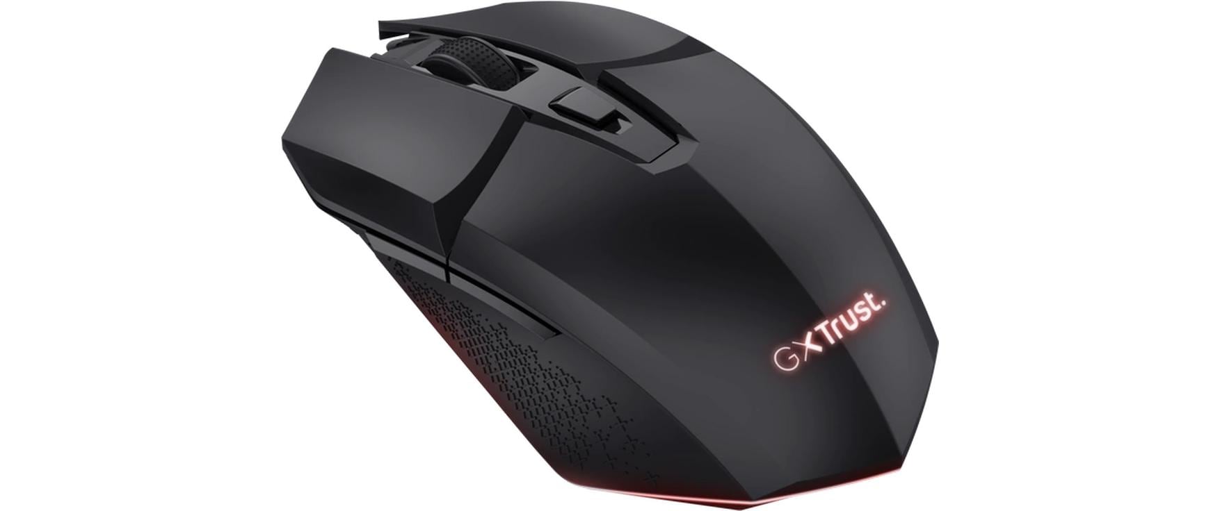 Trust GXT110 Felox – Gaming-Maus – Kabellos (2,4 GHz), 4800 DPI, RGB-Beleuchtung, beidhändig, Schwarz