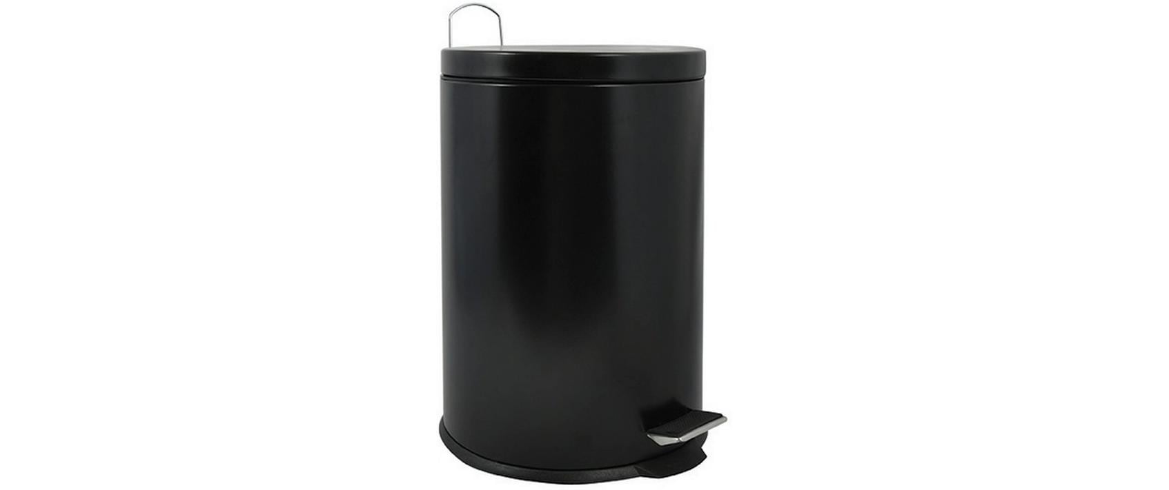 MSV Treteimer – 20 l – Stahl, rund – schwarz