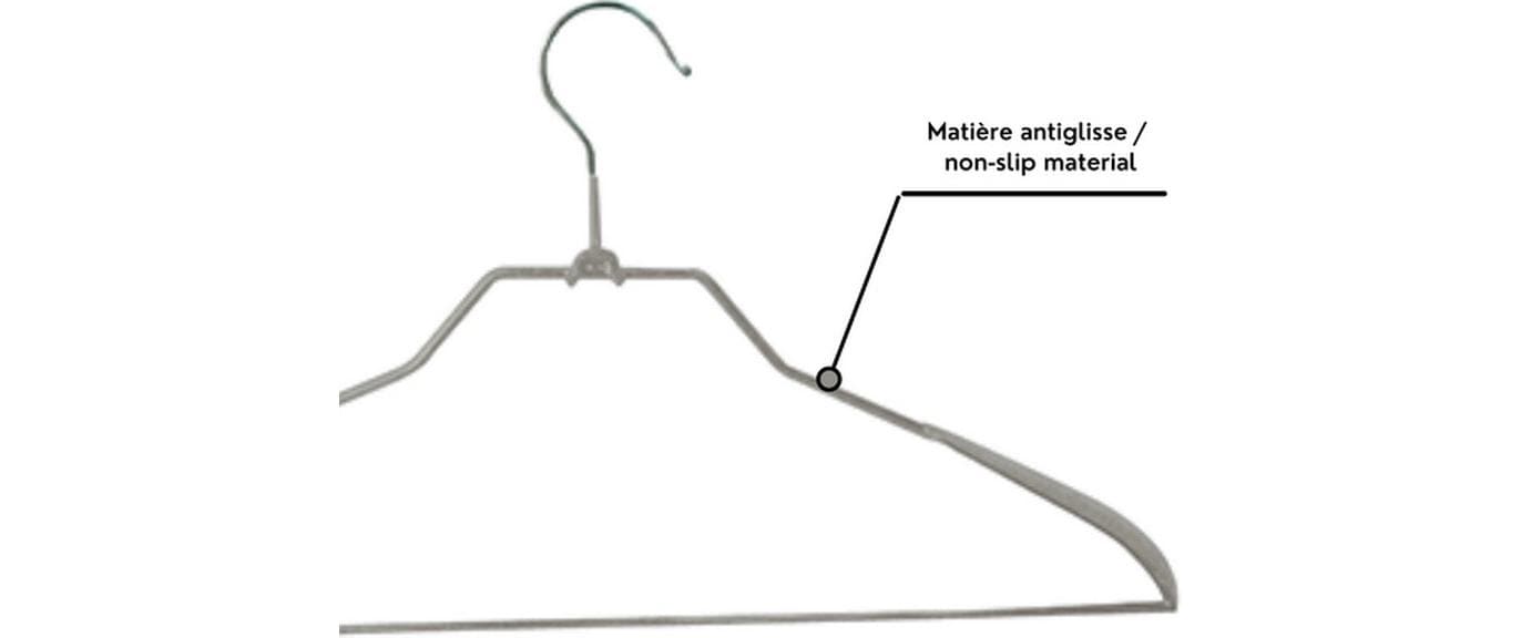 MSV Haken – Stahl – grau – 430 × 230 mm – 3 Stück