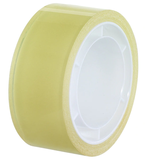 TESA Büro-Klebeband – permanent, klar, Kunststoff, 19 mm × 10 m, Kern Ø 26 mm