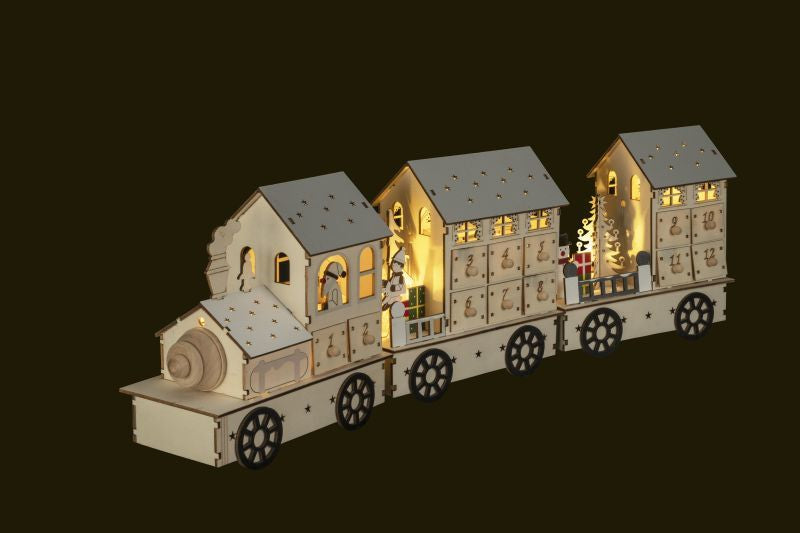 STT Adventskalender – Zug – zum Befüllen – 55 × 17,2 × 9 cm