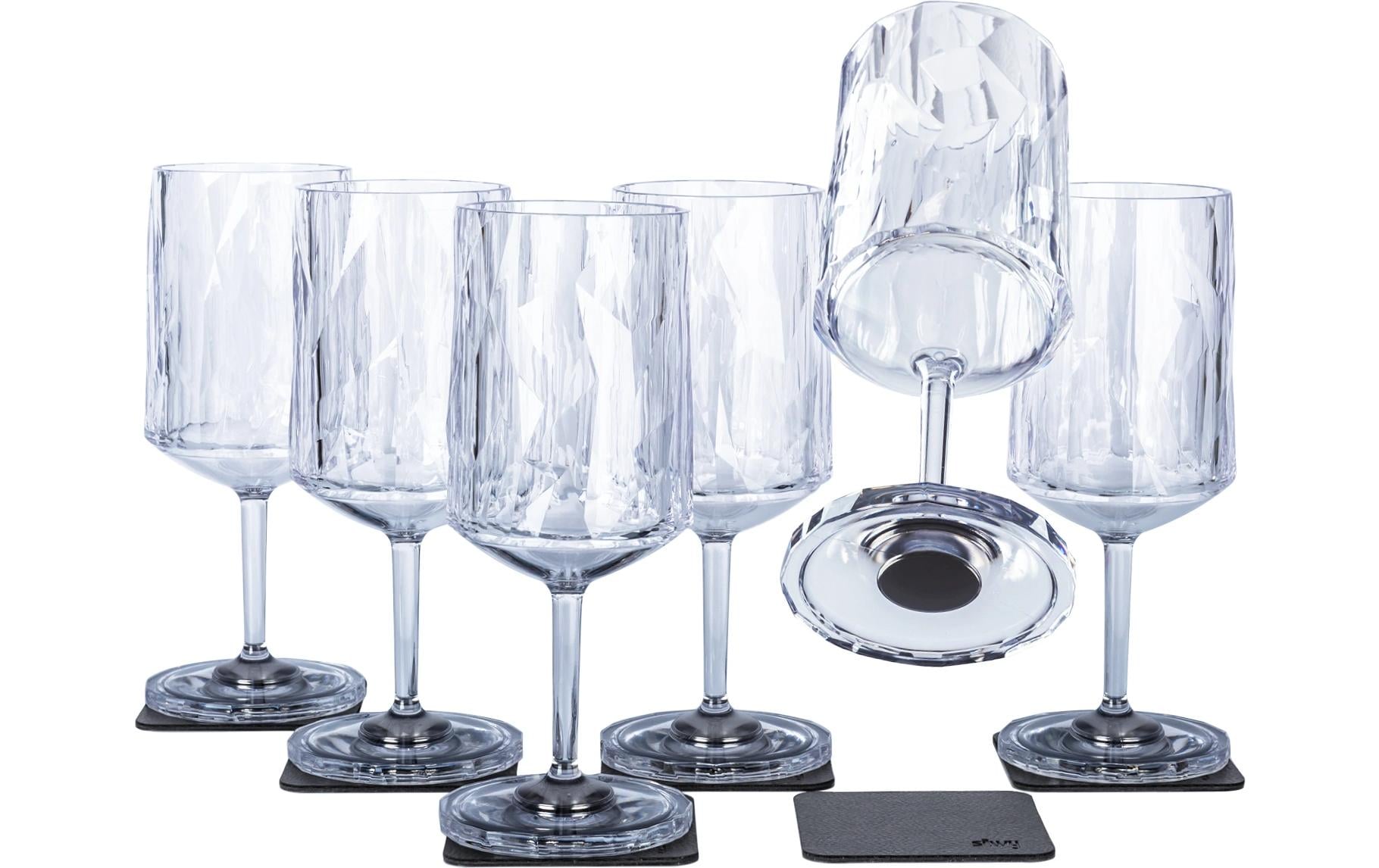 Silwy Weinglas – 0,30 l, Kunststoff, transparent