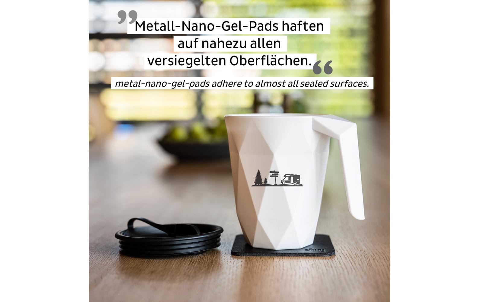 Silwy Tasse S030-1403-1-C – 300 ml, 8,5 × 12,0 cm, Kunststoff, Weiss, mit Deckel, stapelbar
