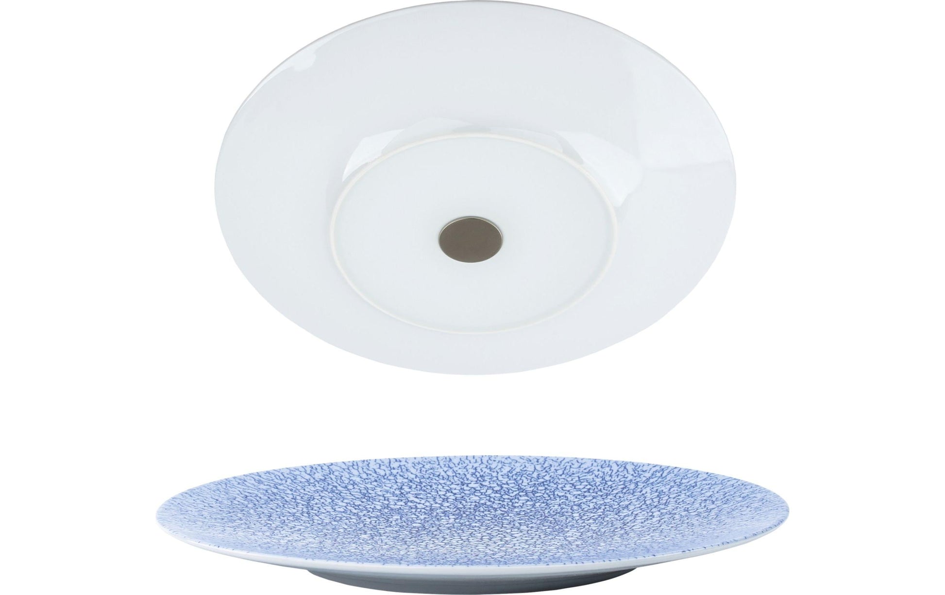 Silwy OCEAN S0ST-1322-2-O Essteller – Porzellan, Blau, mit Magnet, 2 Stück