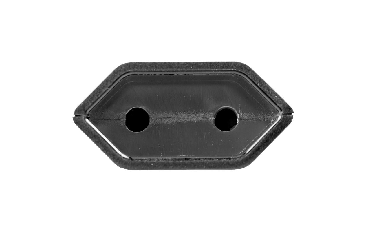 Steffen Reiseadapter Typ A zu Typ C – 2-polig, 10 A, 250 V – Schwarz