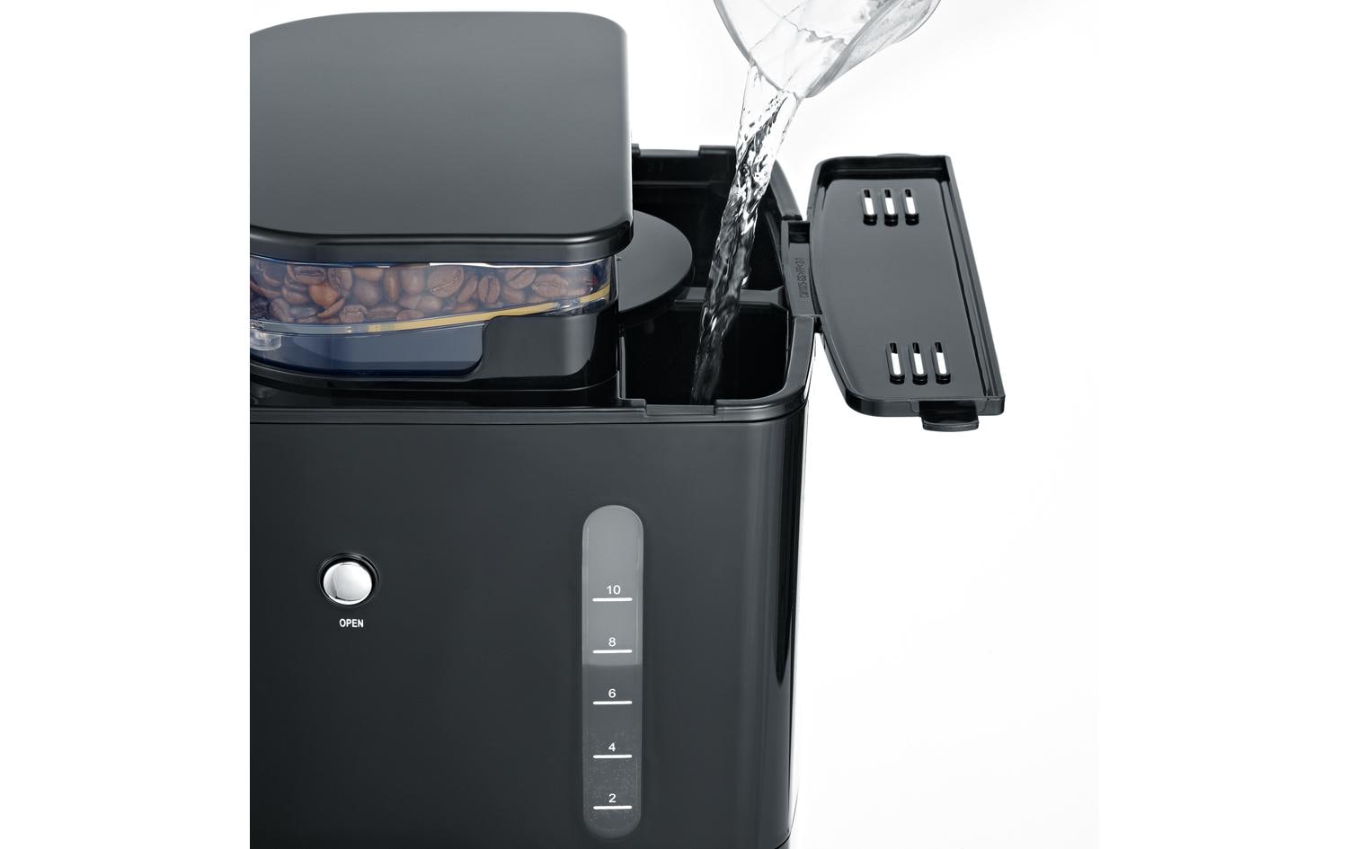 Severin KA4810 Filterkaffeemaschine – 10 Tassen, 1,4 l, Karaffe, Schwarz/Edelstahl