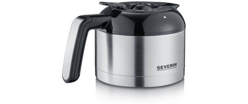 Severin KA4814 Filterkaffeemaschine – 8 Tassen, 1,0 l, Karaffe, Schwarz/Edelstahl
