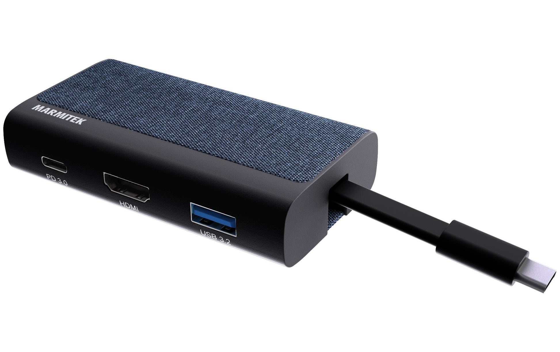 Marmitek Connect 4 USB-Hub – USB-C, HDMI, 1× USB-A, GbE