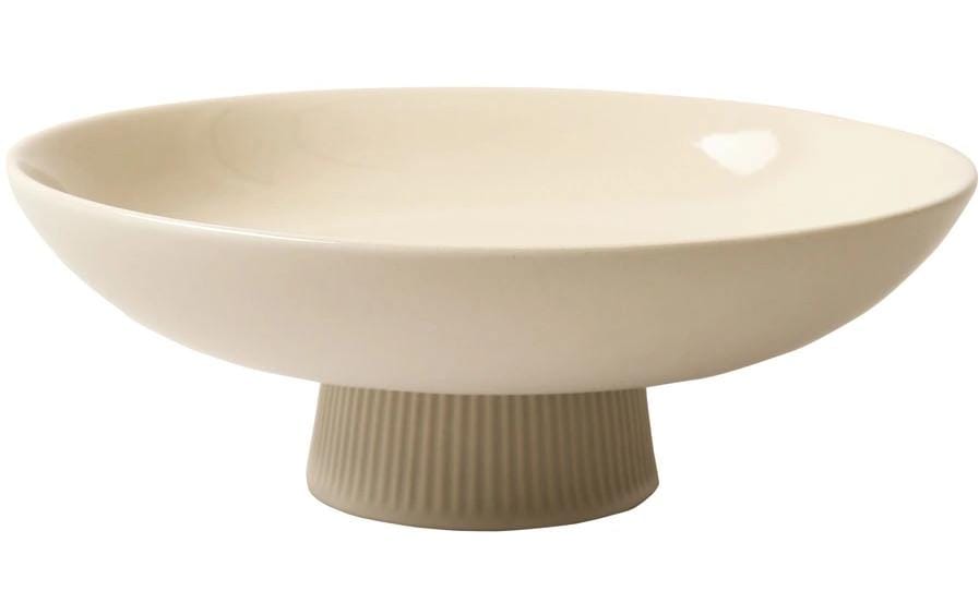 Esmée Schale – Steingut, sand, Ø 30,0 × 11,0 cm
