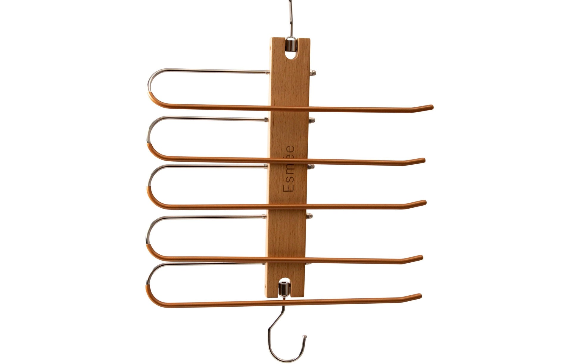 Esmée Wandgarderobe 5 Haken – Holz – Braun – 345 × 355 × 55 mm