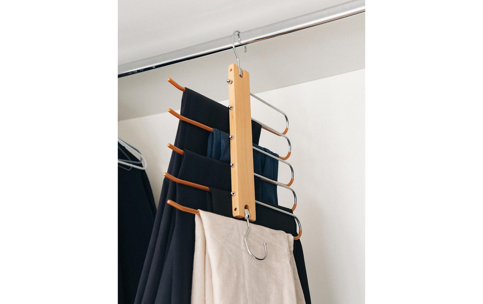 Esmée Wandgarderobe 5 Haken – Holz – Braun – 345 × 355 × 55 mm