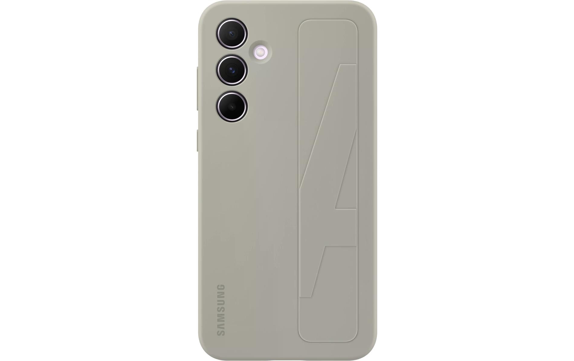 Samsung Backcover – für Samsung Galaxy A55 5G – grau – Silikon – mit Ständer, stossfest