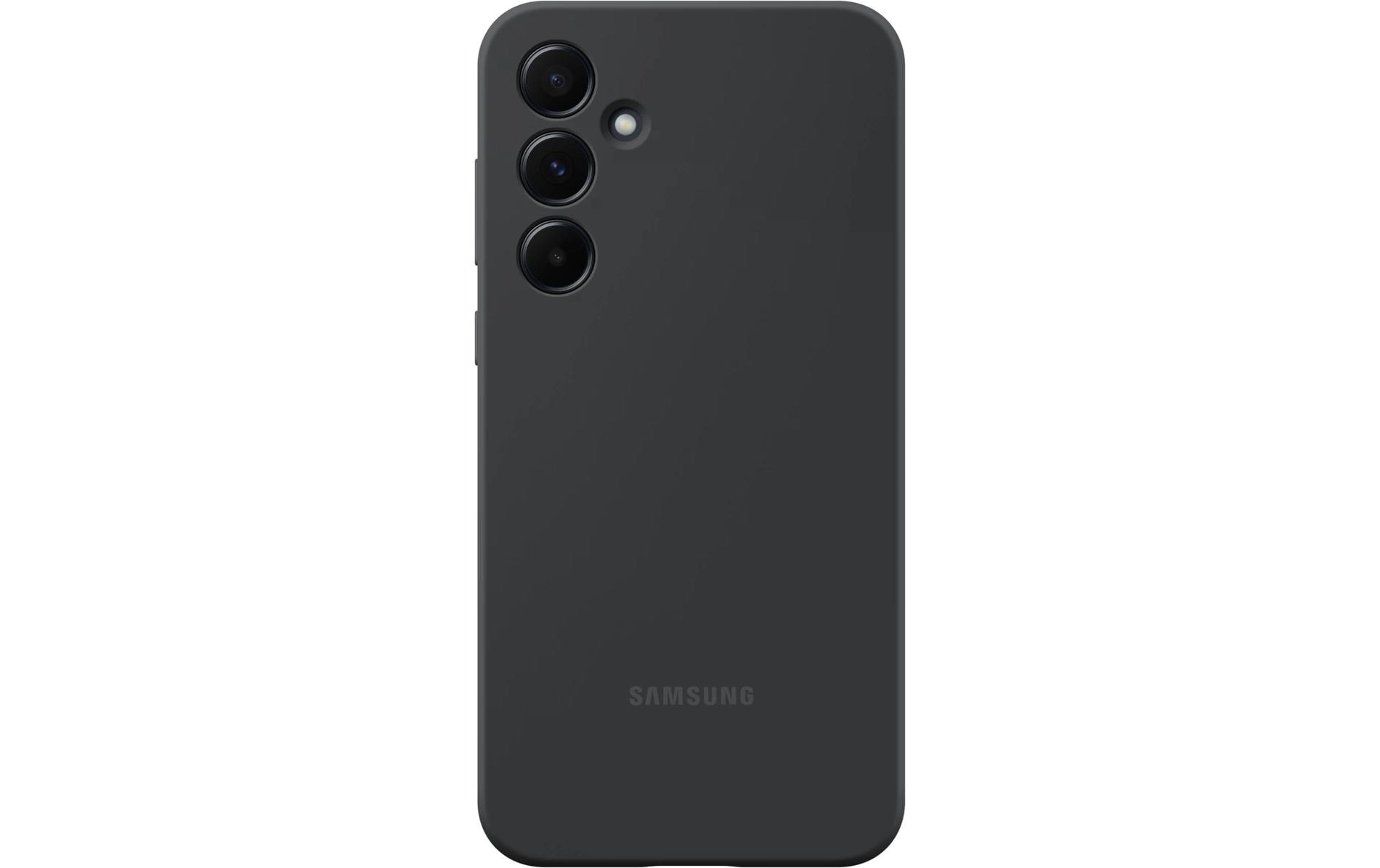 Samsung Backcover – für Samsung Galaxy A55 5G – schwarz – Silikon – stossfest, kratzresistent