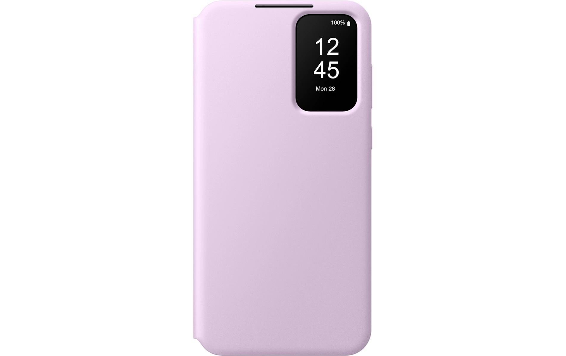 Samsung Smart View Wallethülle – für Samsung Galaxy A55 5G, Lavendel, mit Smart View-Fenster