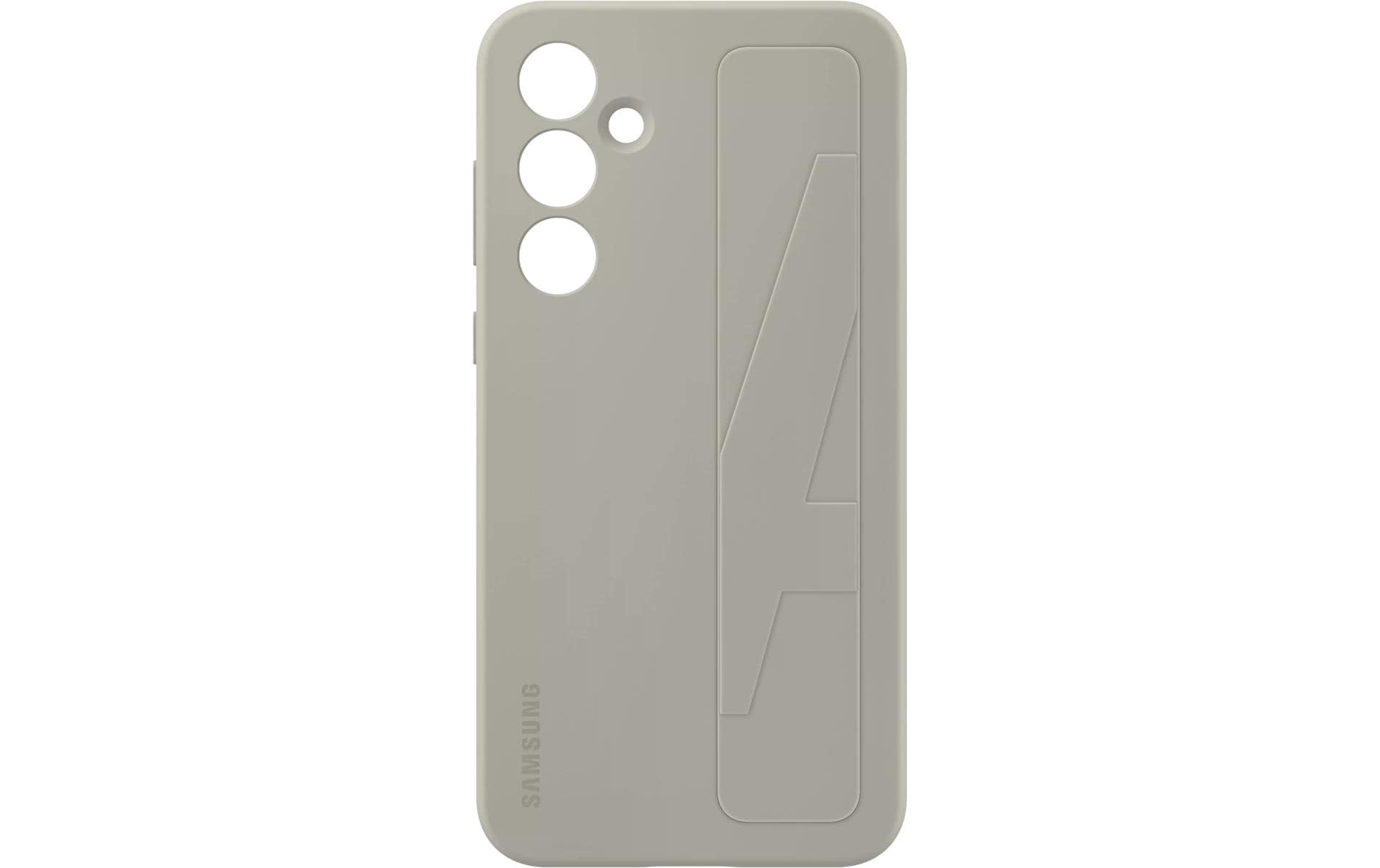 Samsung Backcover – für Samsung Galaxy A55 5G – grau – Silikon – mit Ständer, stossfest