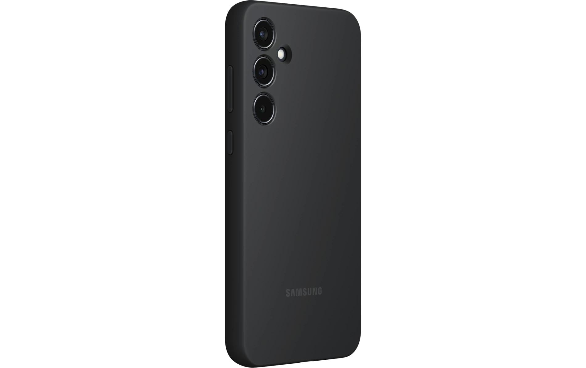 Samsung Backcover – für Samsung Galaxy A55 5G – schwarz – Silikon – stossfest, kratzresistent