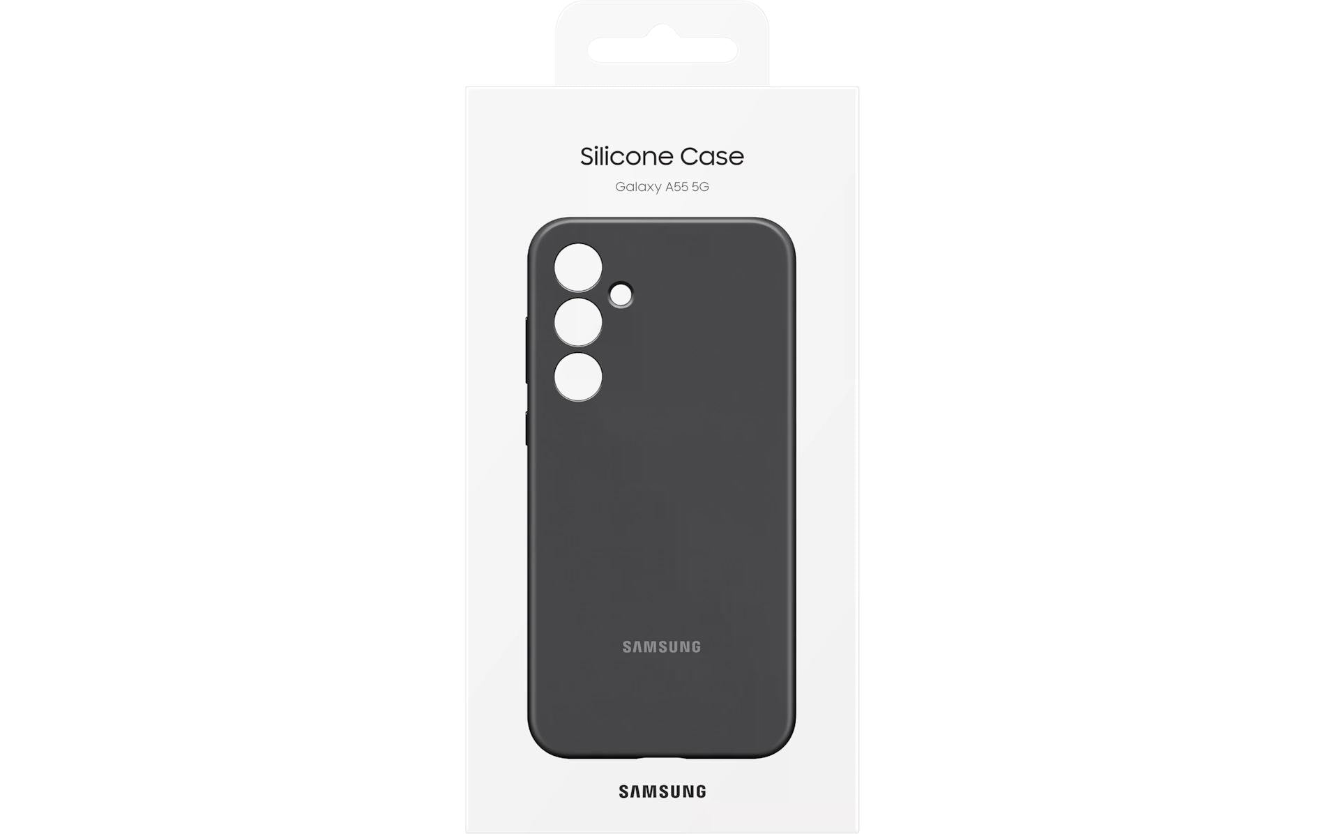 Samsung Backcover – für Samsung Galaxy A55 5G – schwarz – Silikon – stossfest, kratzresistent
