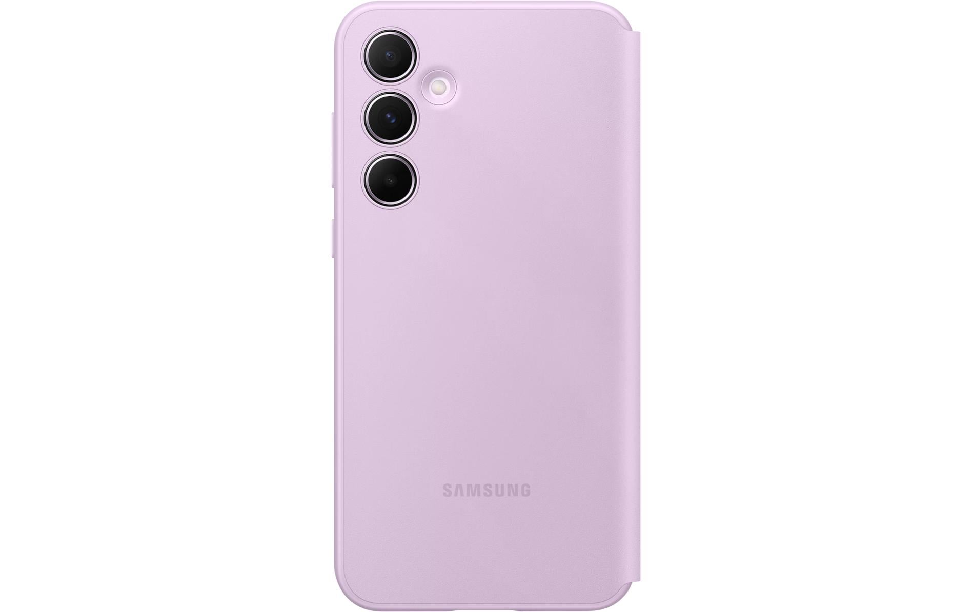 Samsung Smart View Wallethülle – für Samsung Galaxy A55 5G, Lavendel, mit Smart View-Fenster