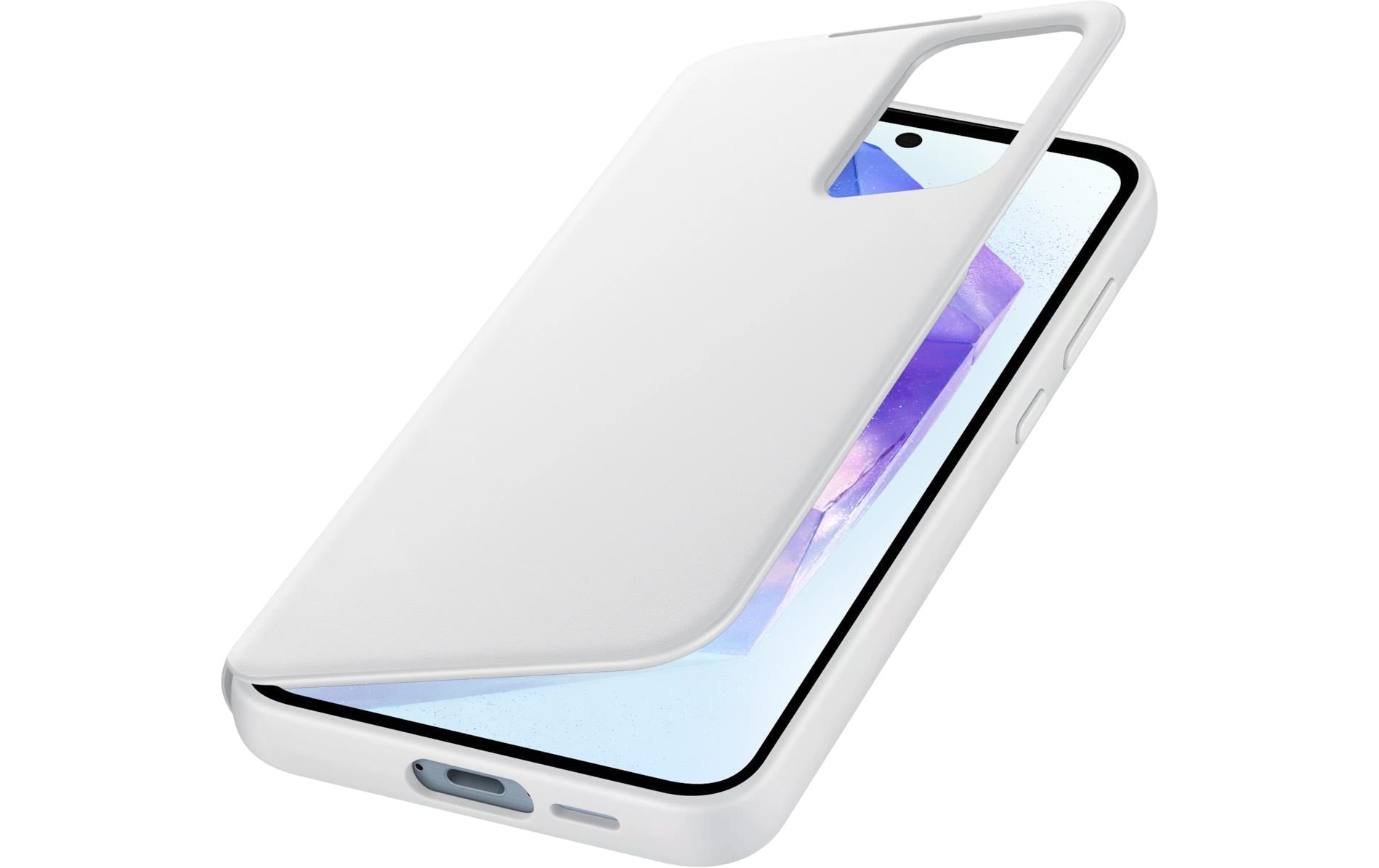 Samsung Booklet-Hülle – für Samsung Galaxy A55 5G – weiss – mit Kartenfach