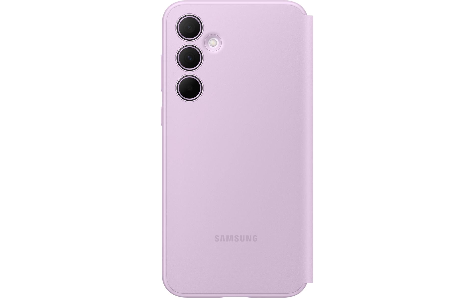 Samsung Smart View Wallet Hülle – für Samsung Galaxy A35 5G, Lavendel, mit interaktivem Fenster