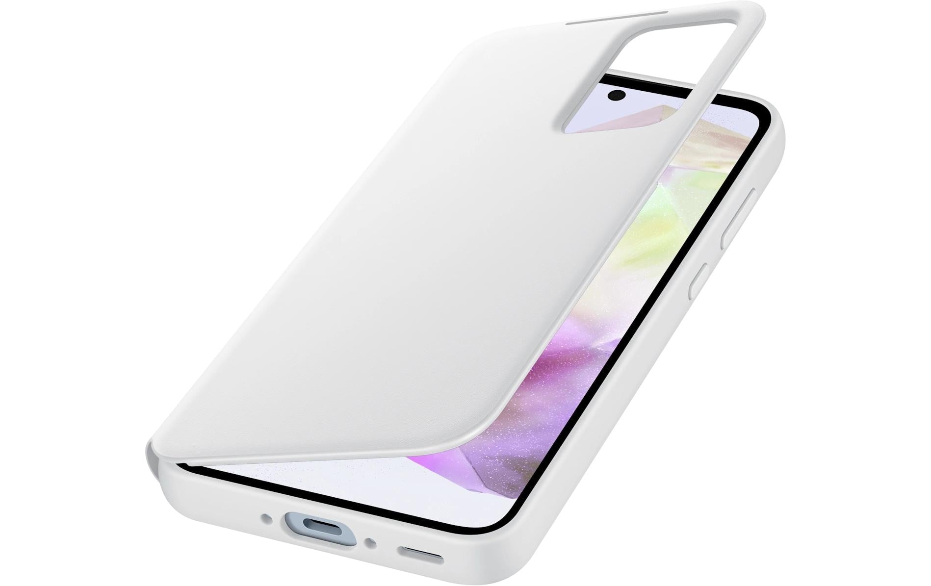 Samsung Booklet-Hülle Smart View – für Galaxy A35 5G – weiss – mit Kartenfach