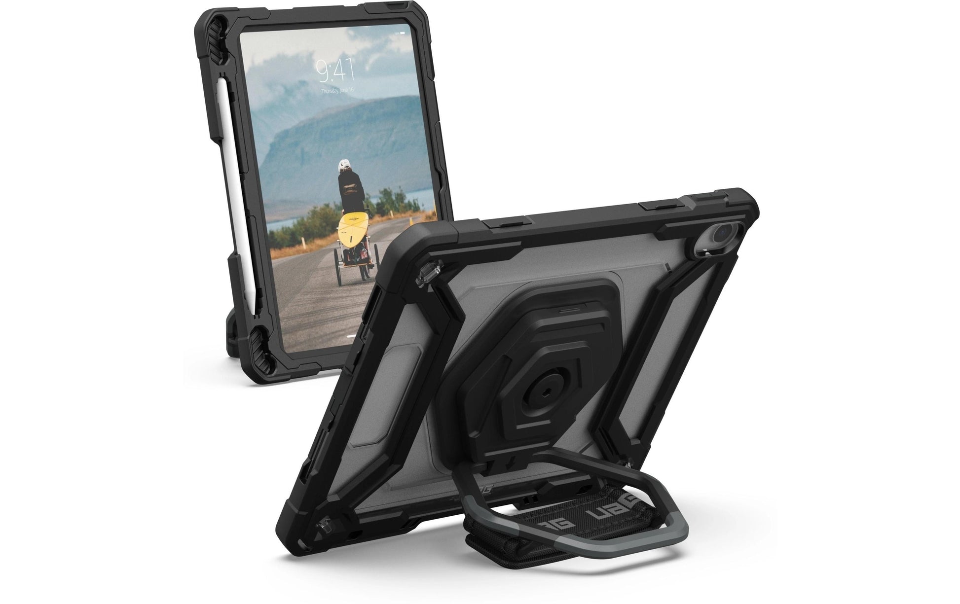 Urban Armor Gear UAG Tablet-Hülle für iPad 10,9" (10. Gen.) – Silber/Schwarz