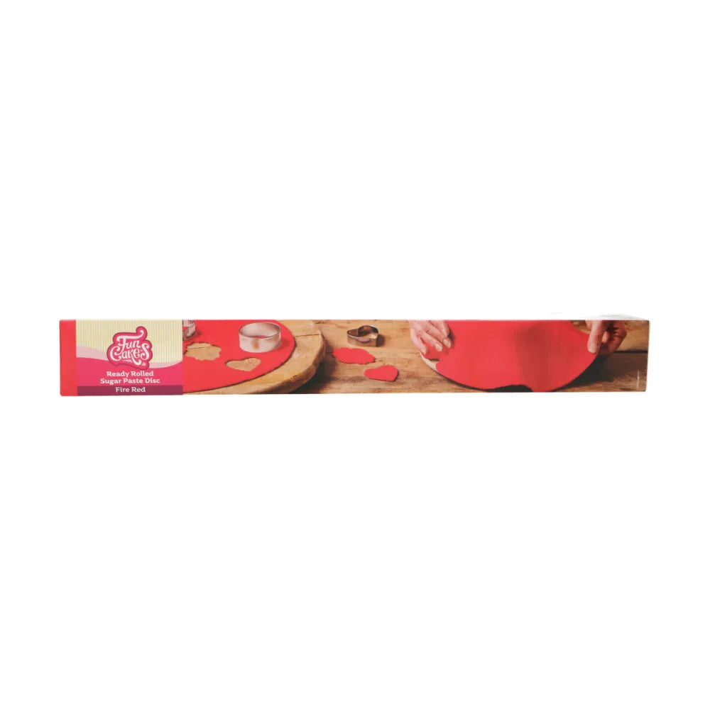 FunCakes Fondant Kreis Rot – glutenfrei – 430 g