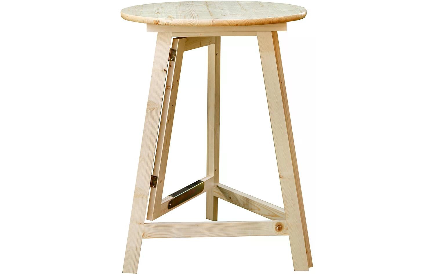 Innovesta Bistro-Set – Hellbraun – FSC-Holz – Tisch Ø 80 × 113 cm – klappbarer Tisch