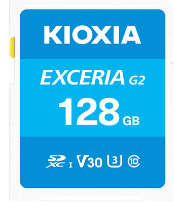Kioxia Exceria LNEX2L128GG4 SDXC 128 GB – UHS-I, Klasse 10, U3, V30, 100/50 MB/s