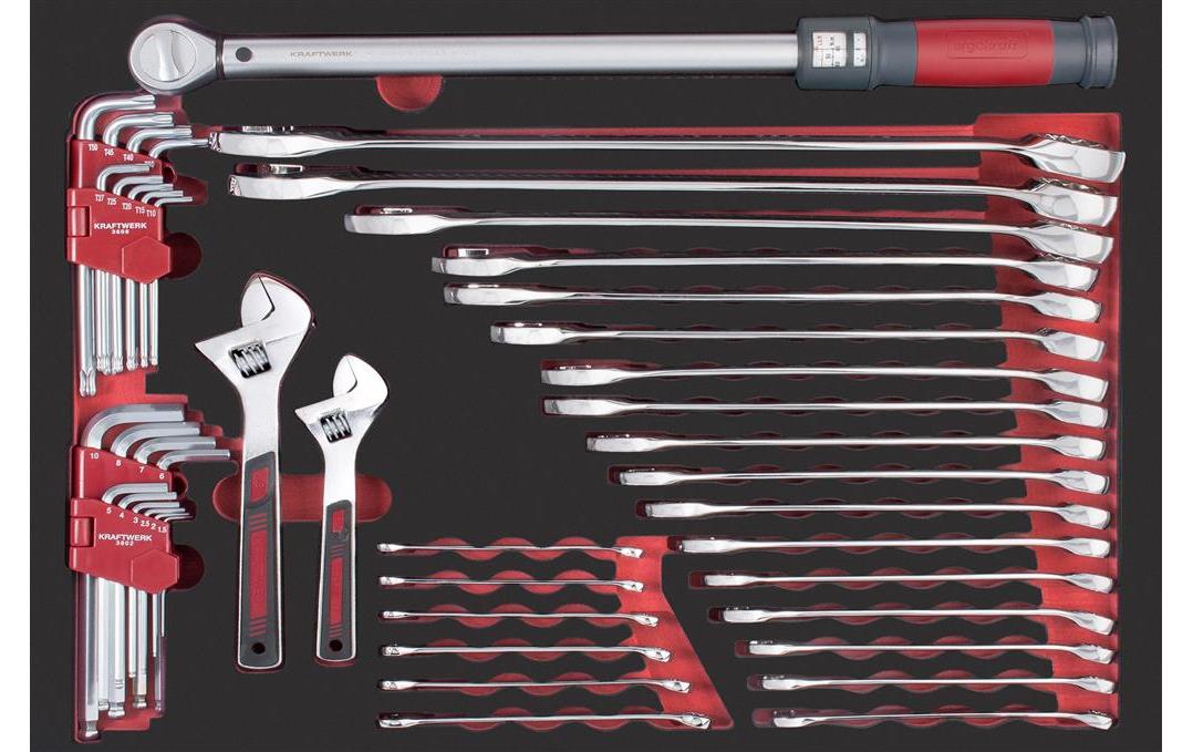Kraftwerk – Pro Line – Ringschlüssel – Schlüsselweite 32 mm, Länge 600 mm – Mehrfarbig – 44er-Pack