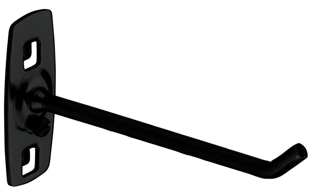 Kraftwerk Wandhalterung 150 mm – schräges Hakenende, schwarz
