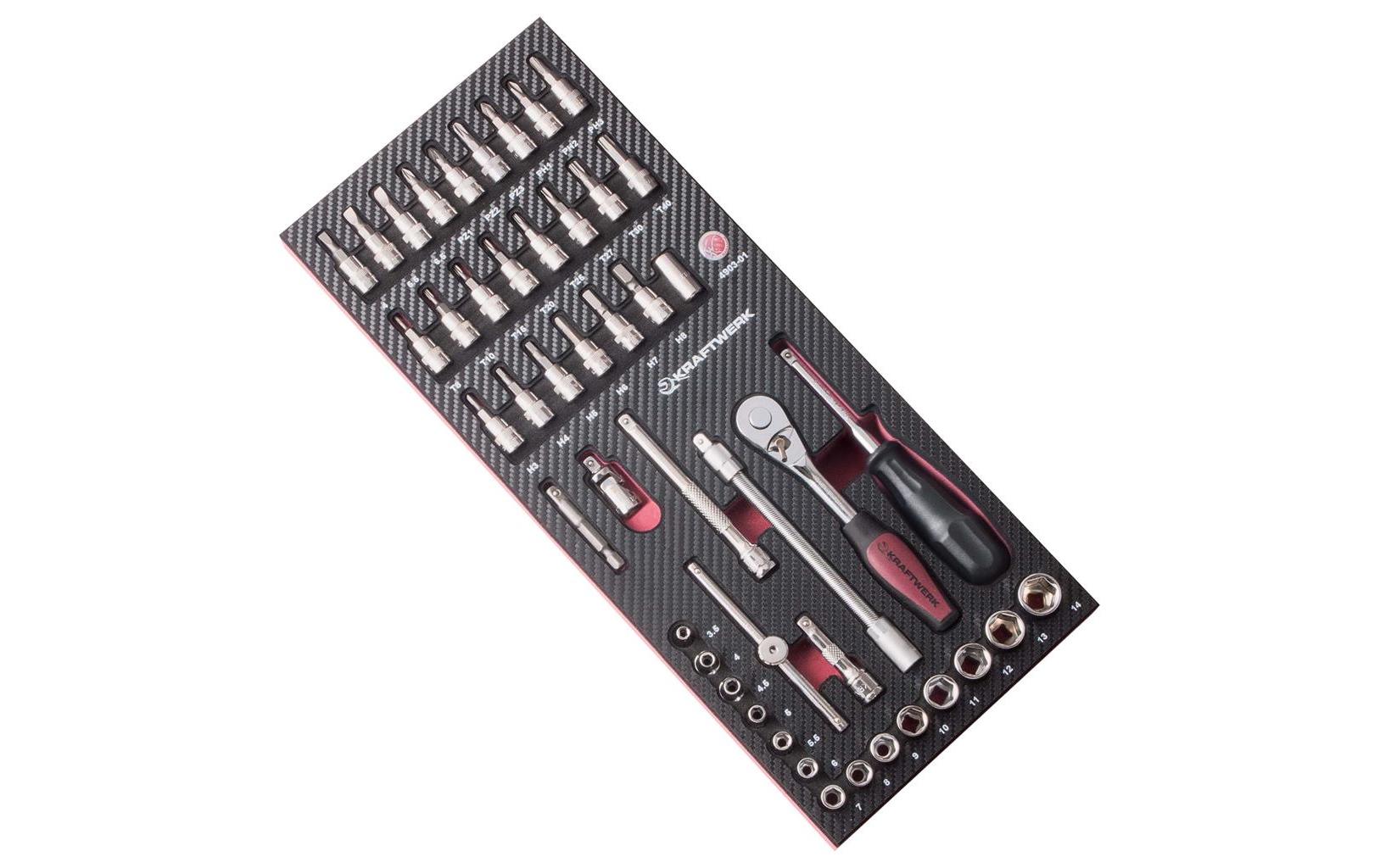 Kraftwerk Steckschlüssel-Set – Antrieb 1/4" – 4903-01